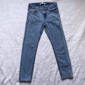 Levi's 502 Regular Taper Jeans Women Light Wash Blue Denim 27x29